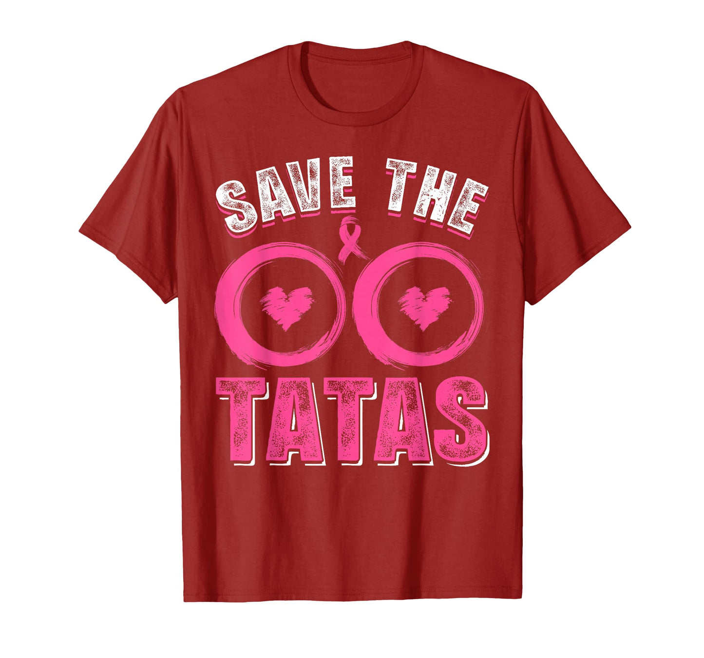 Save The Tatas Breast Cancer Awareness Warriors Pink Ribbon T-Shirt