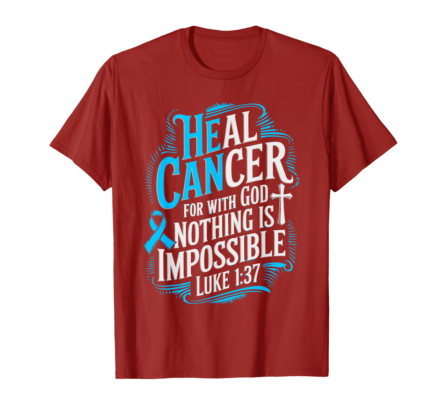 Heal Cancer Survivor Prostate Cancer Awareness T-Shirt