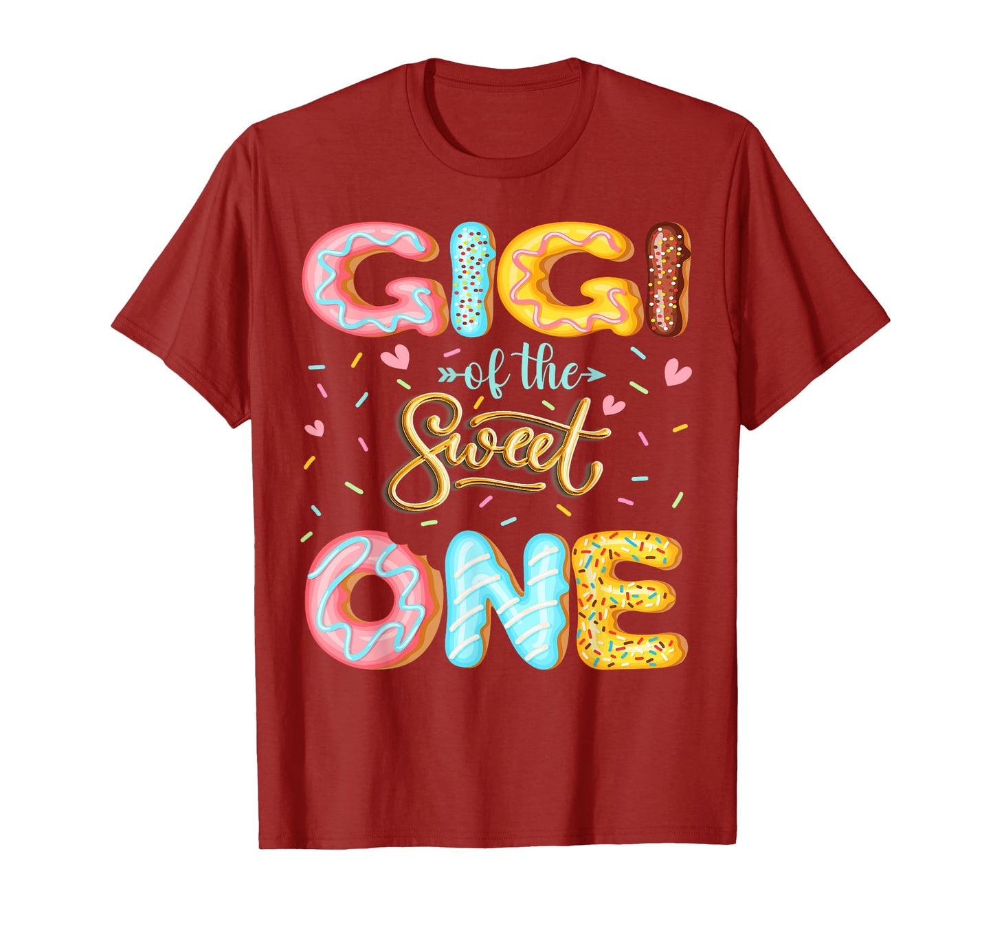 Gigi Of The Sweet One 1St Birthday Girl Donut Lover T-Shirt