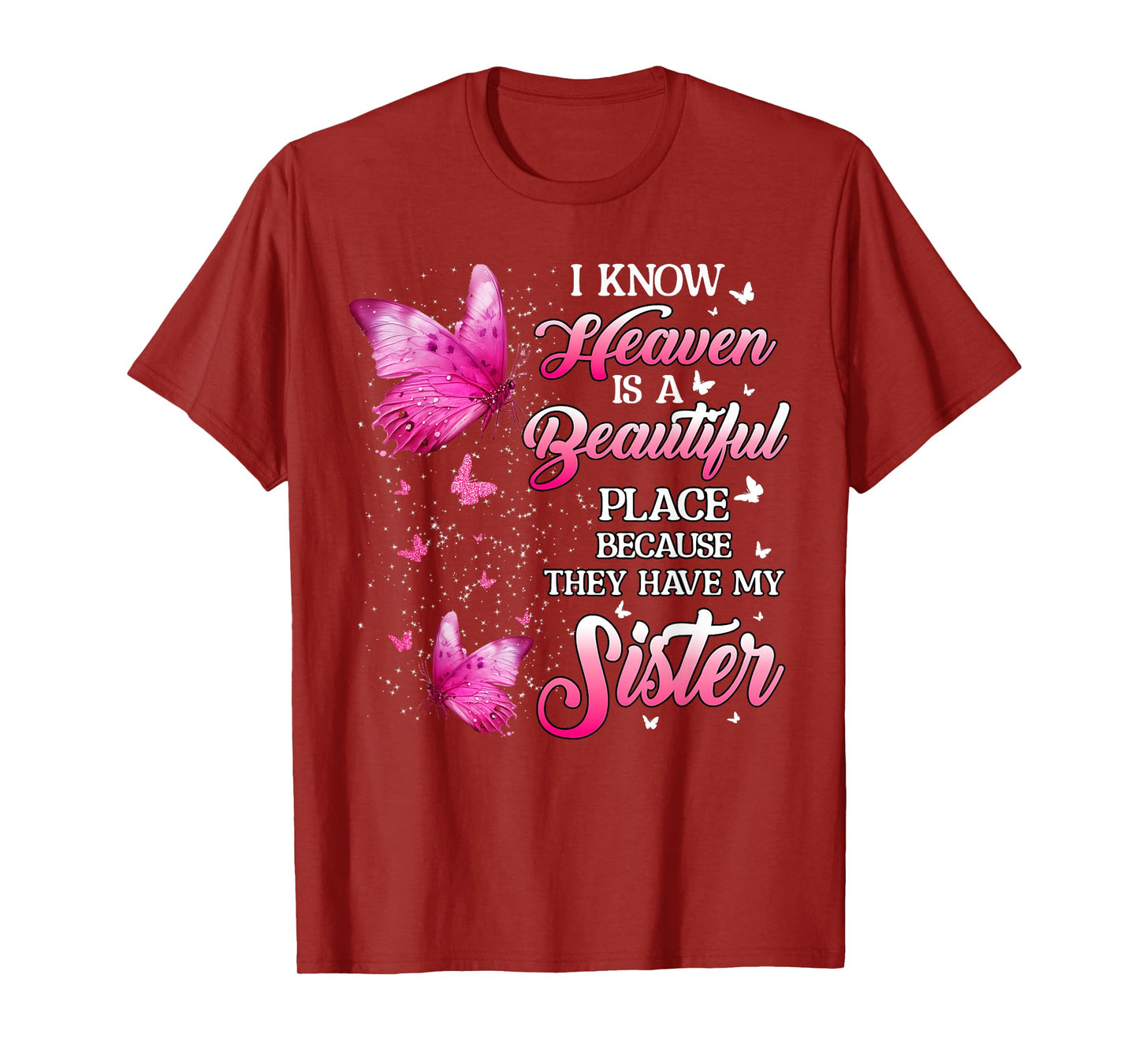 Sister Is My Guardian Angel In Heaven Memorial Day Men Women T-Shirt