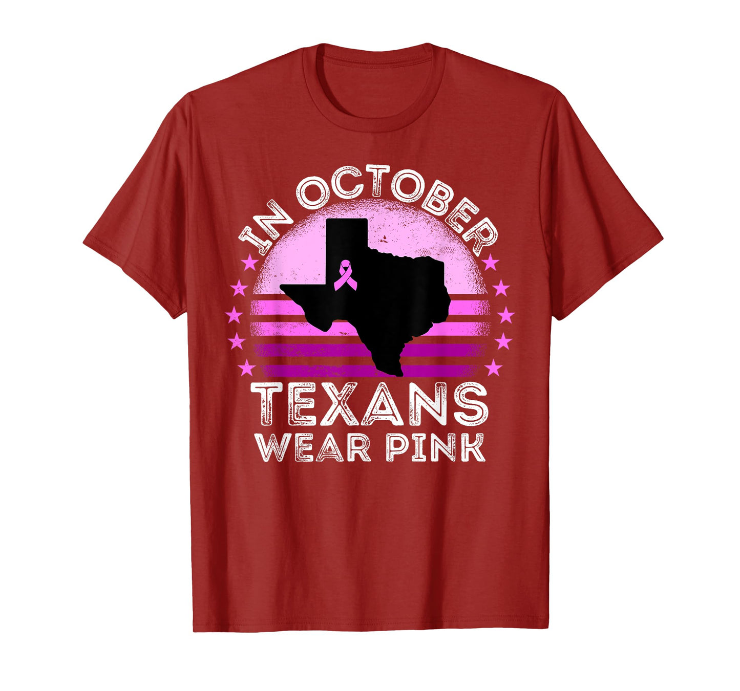 In October Texans Wear Pink Breast Cancer Awareness Texas T-Shirt