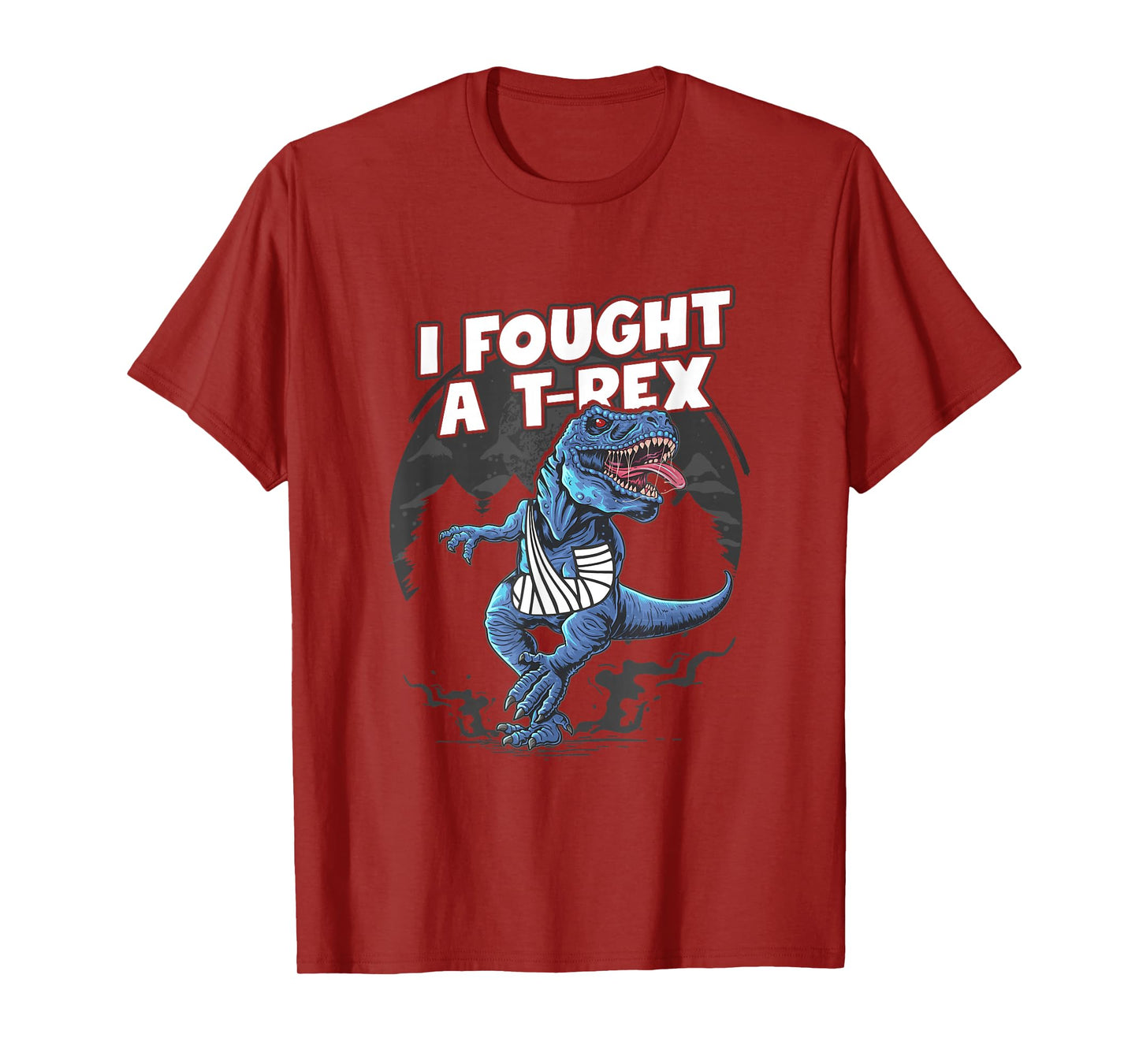 Broken Arm Recovery Boys Dinosaur I Fought A T-Rex Injury T-Shirt