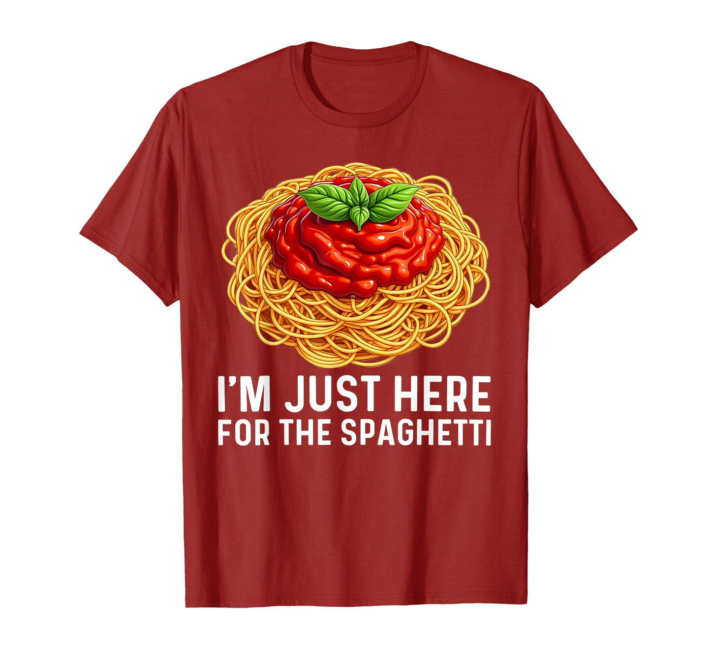 Best Spaghetti Novelty for Men Women Pasta Lovers Spaghetti T-Shirt