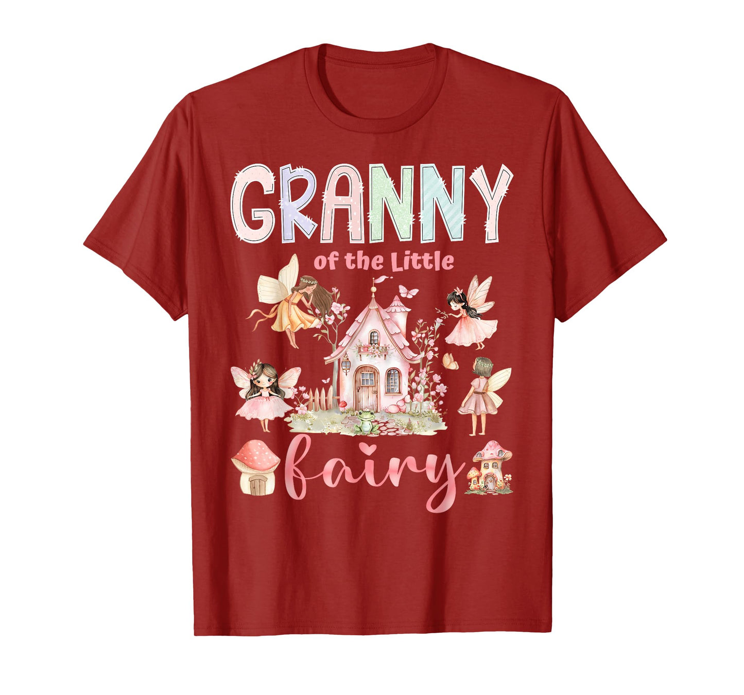 Granny Of The Little Fairy 1St Birthday Girl Fairytale T-Shirt