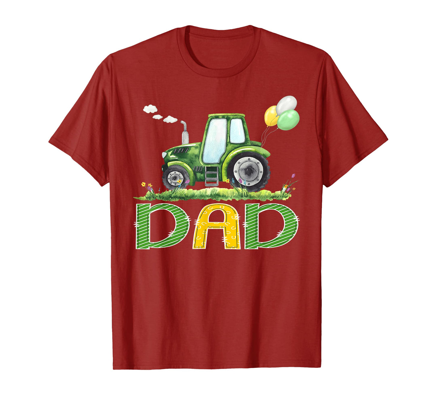 Dad of The Birthday Boy Tractor Farm Truck Matching T-Shirt