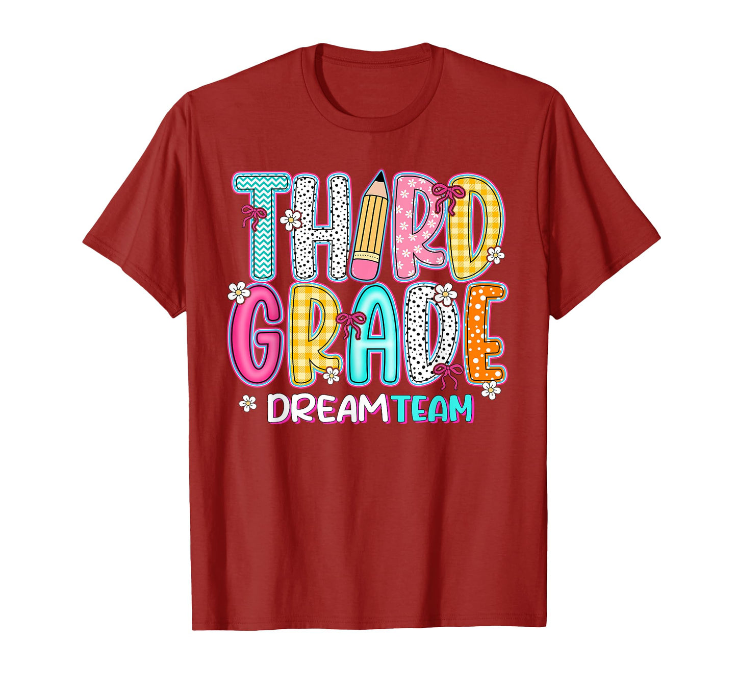 Third Grade Dream Team Back To School First Day Of School T-Shirt