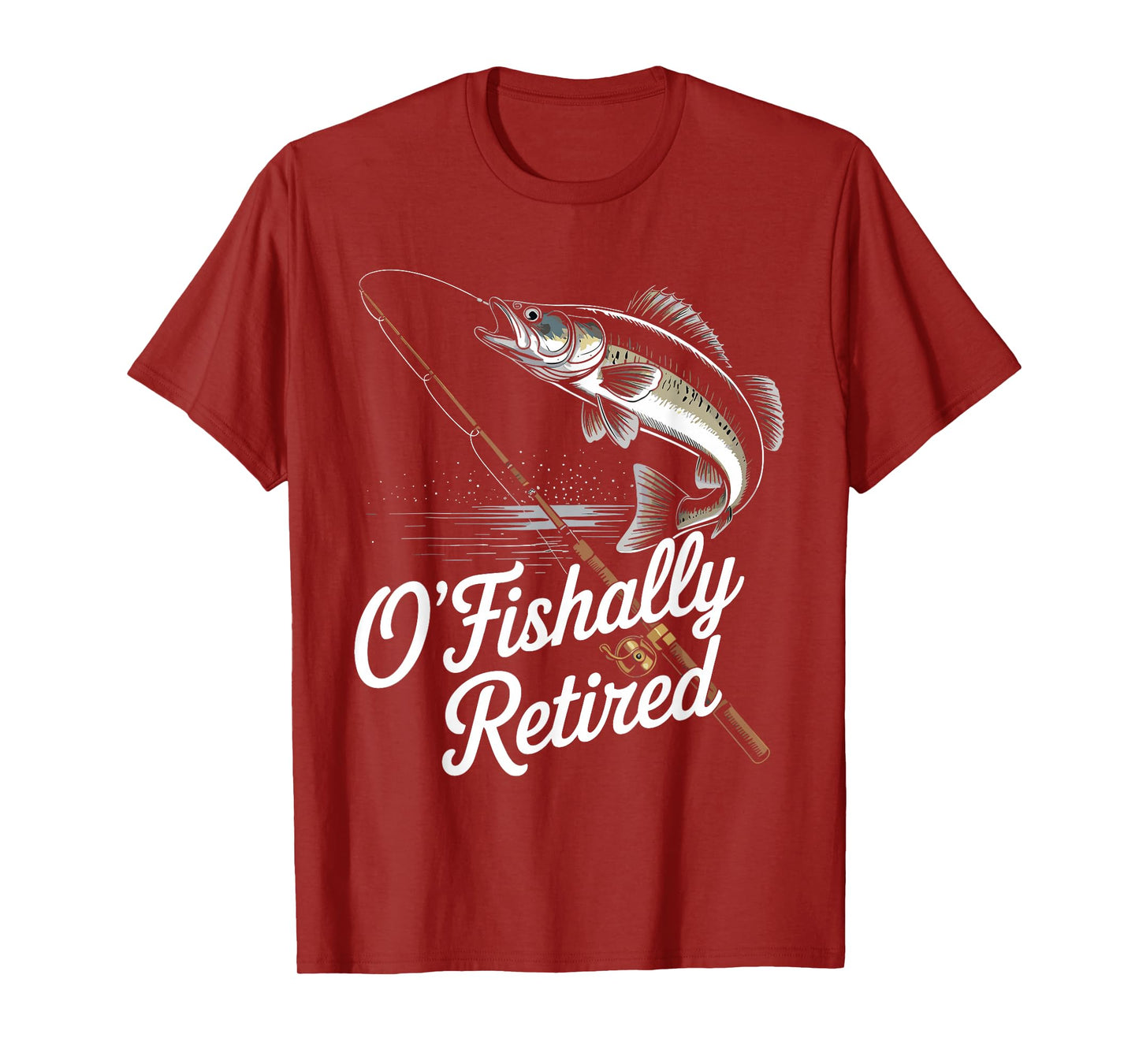 Ofishally Retired Fishing Retirement For Men Dad Fisherman T-Shirt