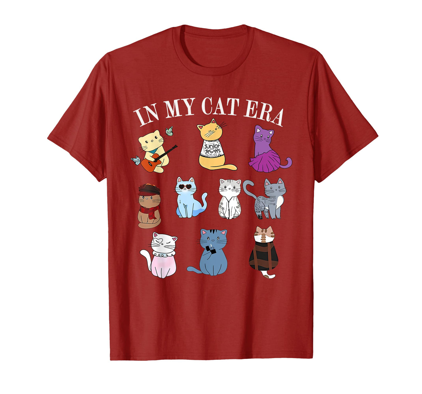In My Cat Era Kitten Cat Lover Funny Groovy Retro Men Women T-Shirt