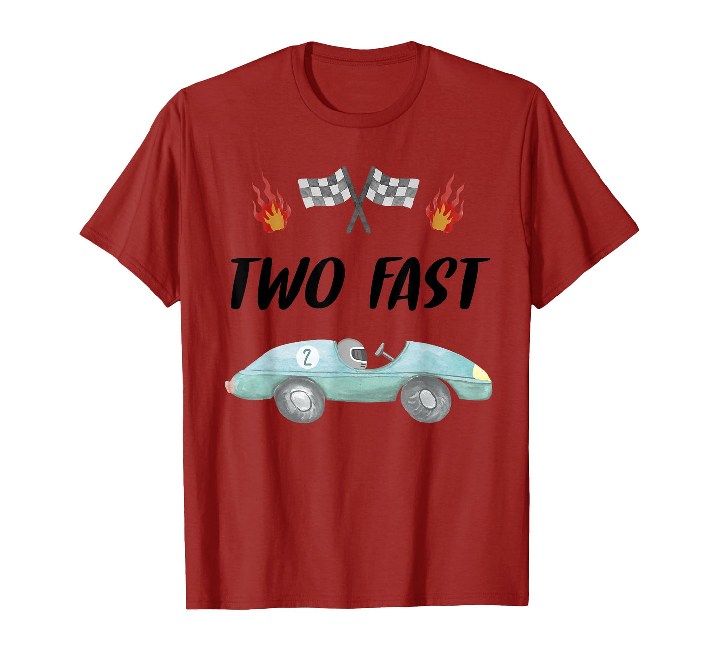 2nd Birthday Two Fast Race Car Second Bday Party Family T-Shirt