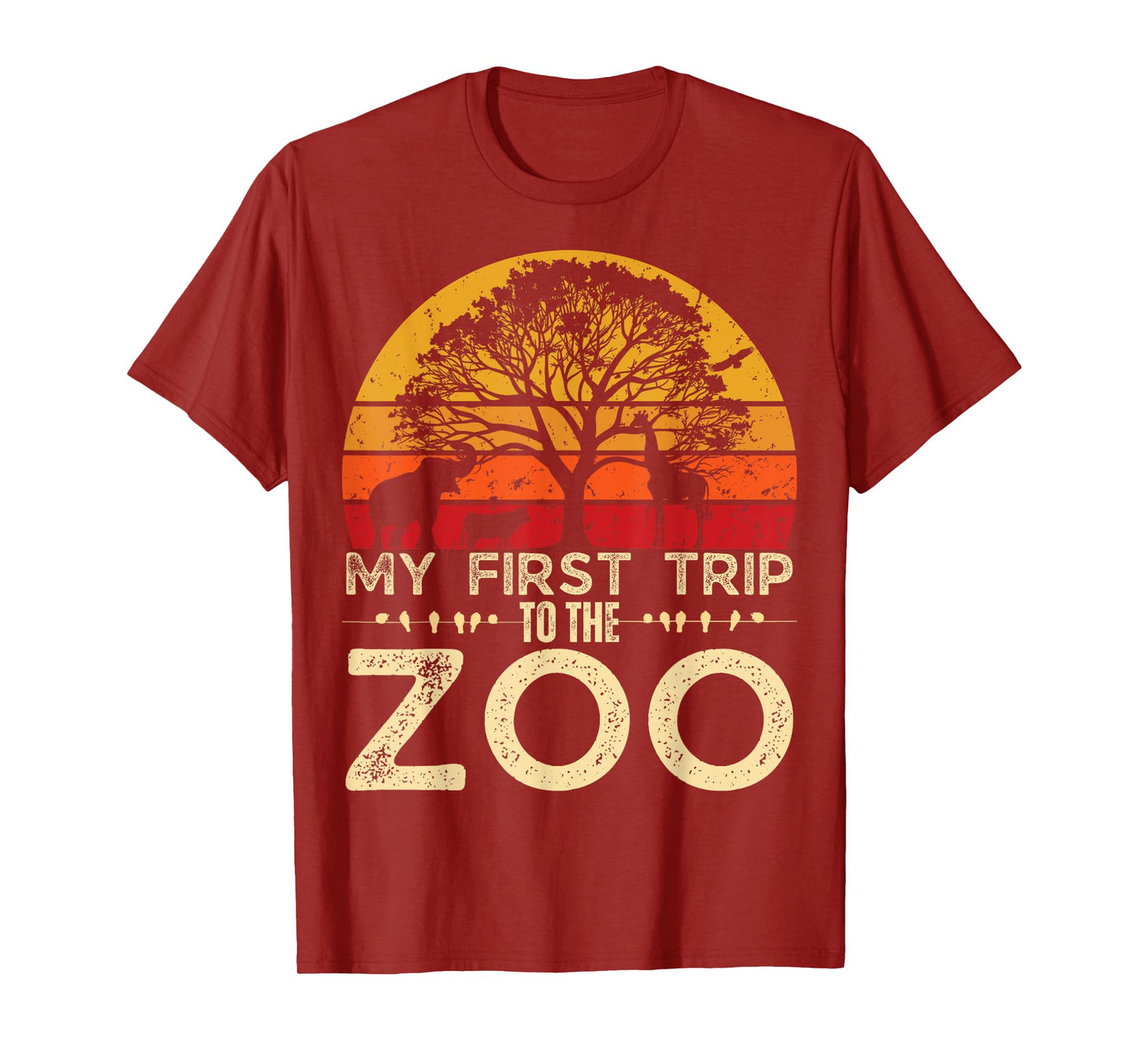 My First Trip Wild and Zoo Safari Jungle Birthday Party T-Shirt