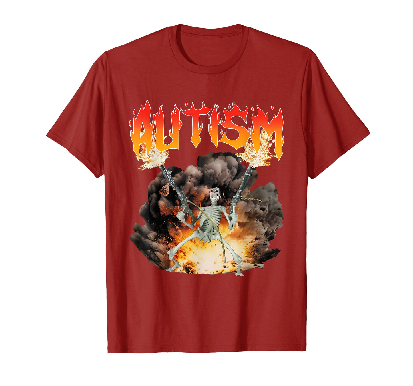 Autism Skeleton Funny Oddly Specific Dank Meme T-Shirt