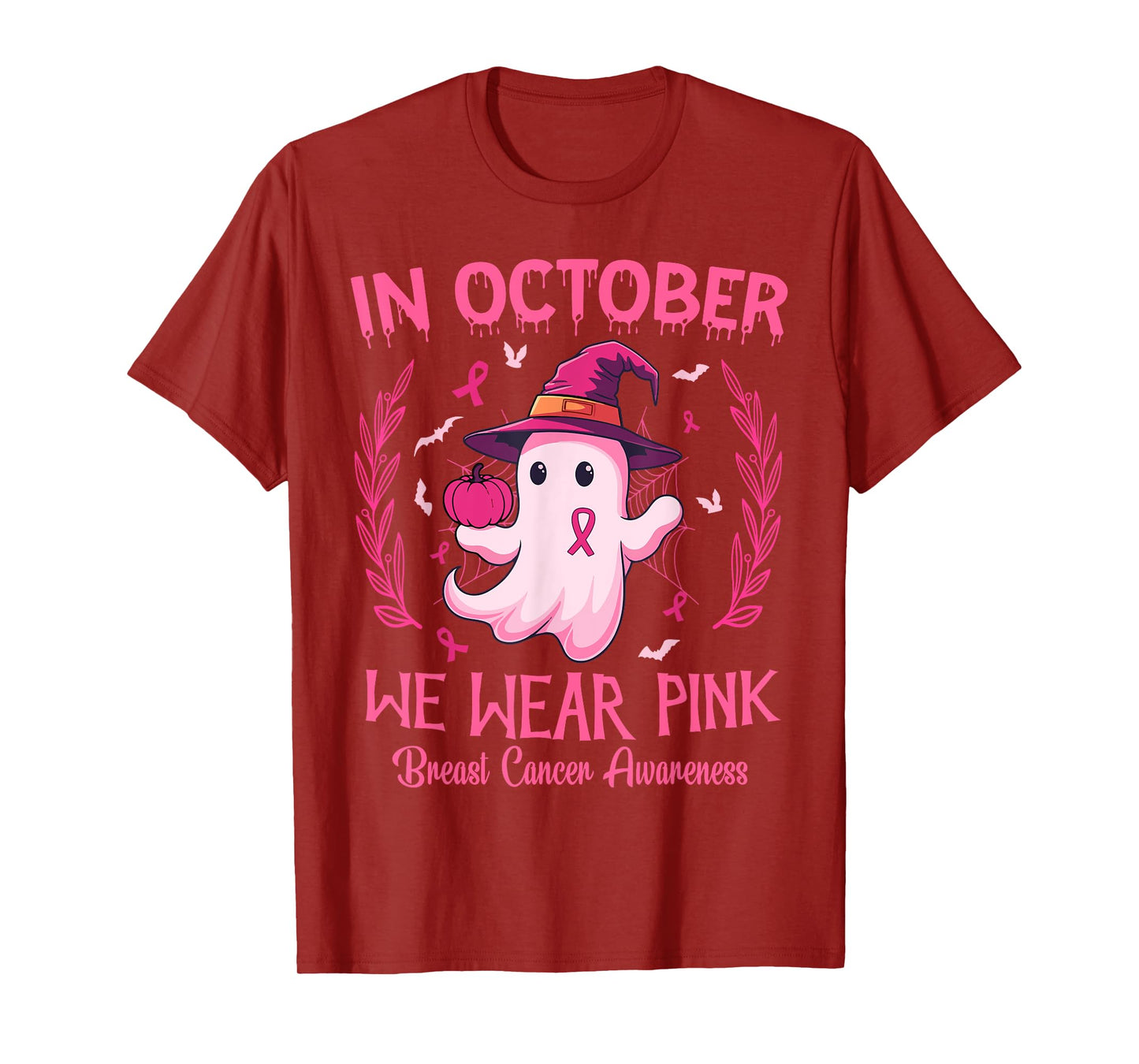 In October We Wear Pink Breast Cancer Awareness Women T-Shirt