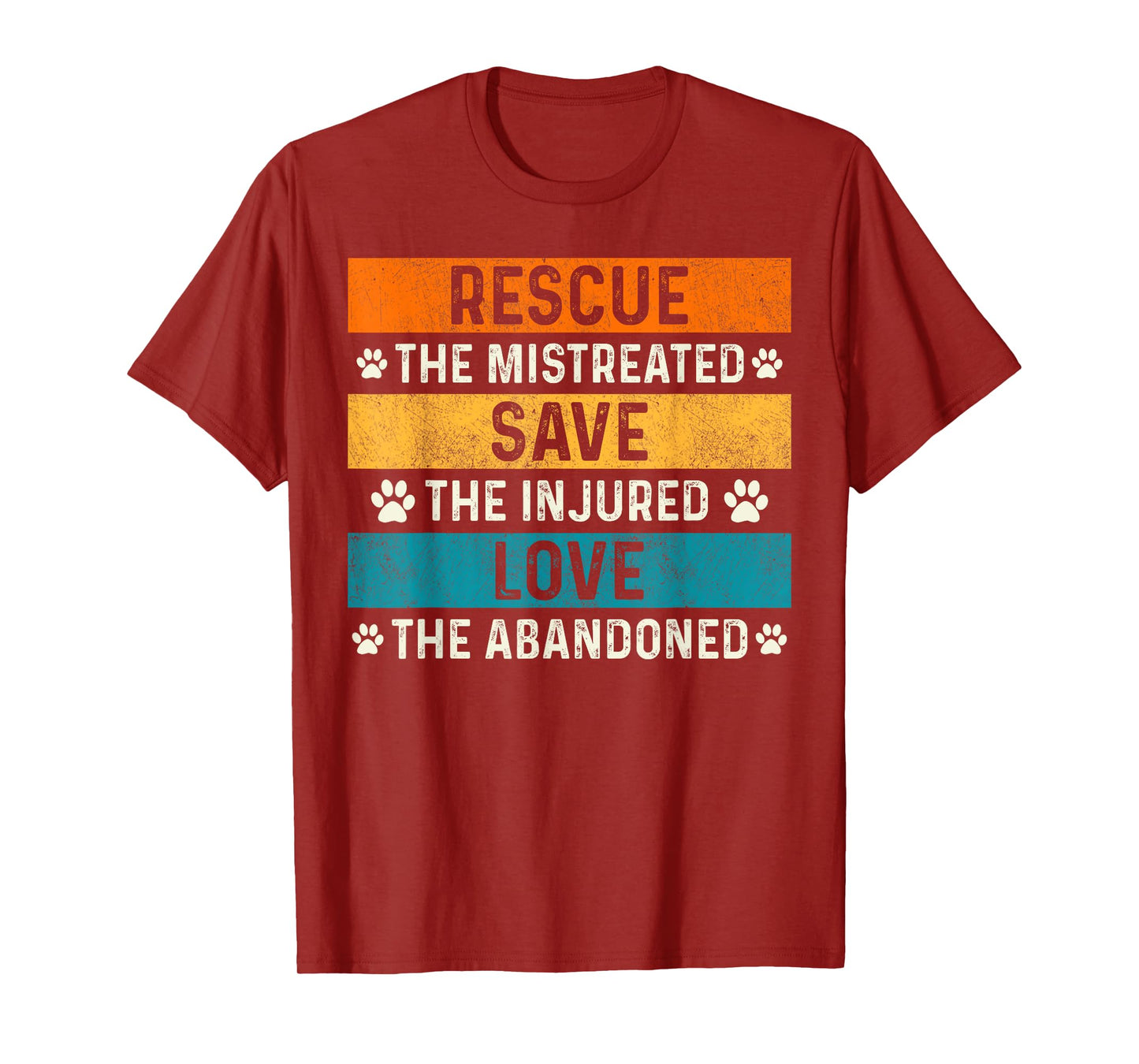 Rescue Save Love Dogs Rescue Volunteer Animal PET Lover T-Shirt