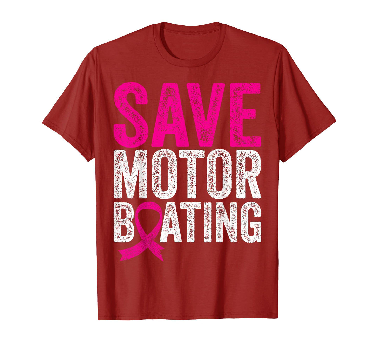 Save Motorboating Funny Breast Cancer Awareness T-Shirt