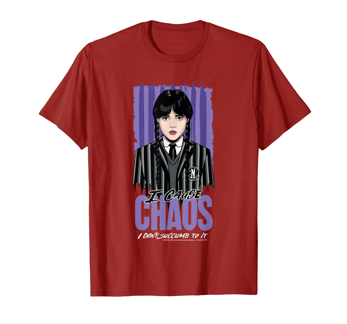 Wednesday Season 2 I Cause Chaos I Don't Succumb to It T-Shirt