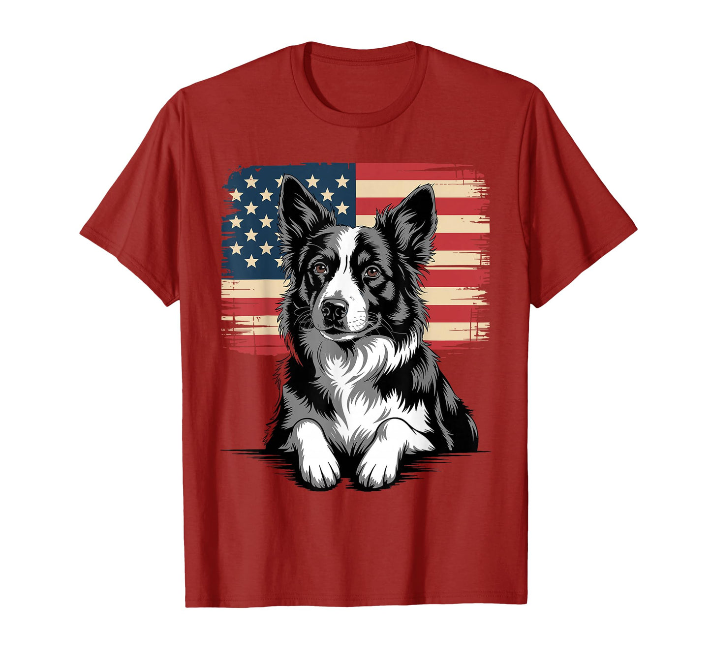 Border Collie Art for Men Women Kids Border Collie Lover T-Shirt