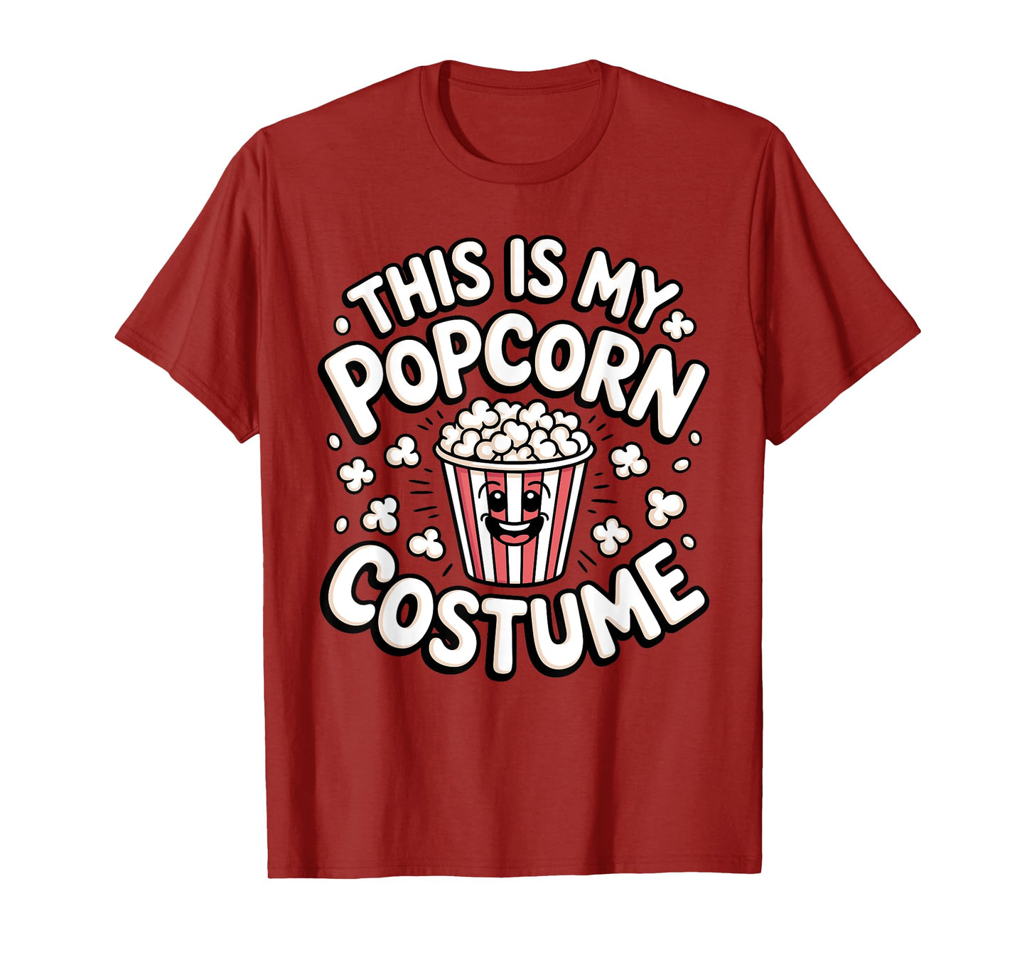 Funny Popcorn Art for Men Women Kids Pop Corn Popcorn Lovers T-Shirt