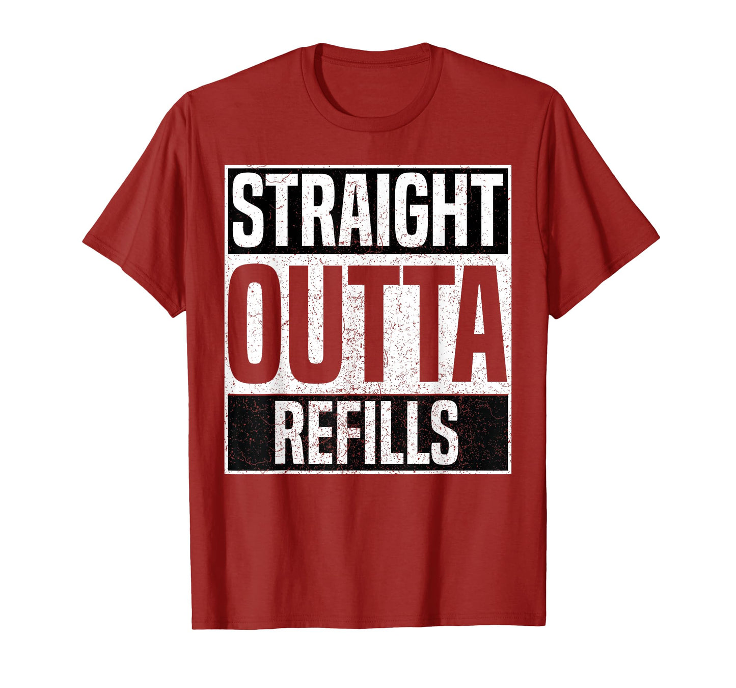 Straight Outta Refills Funny Pharmacy Technician Pharmacist T-Shirt