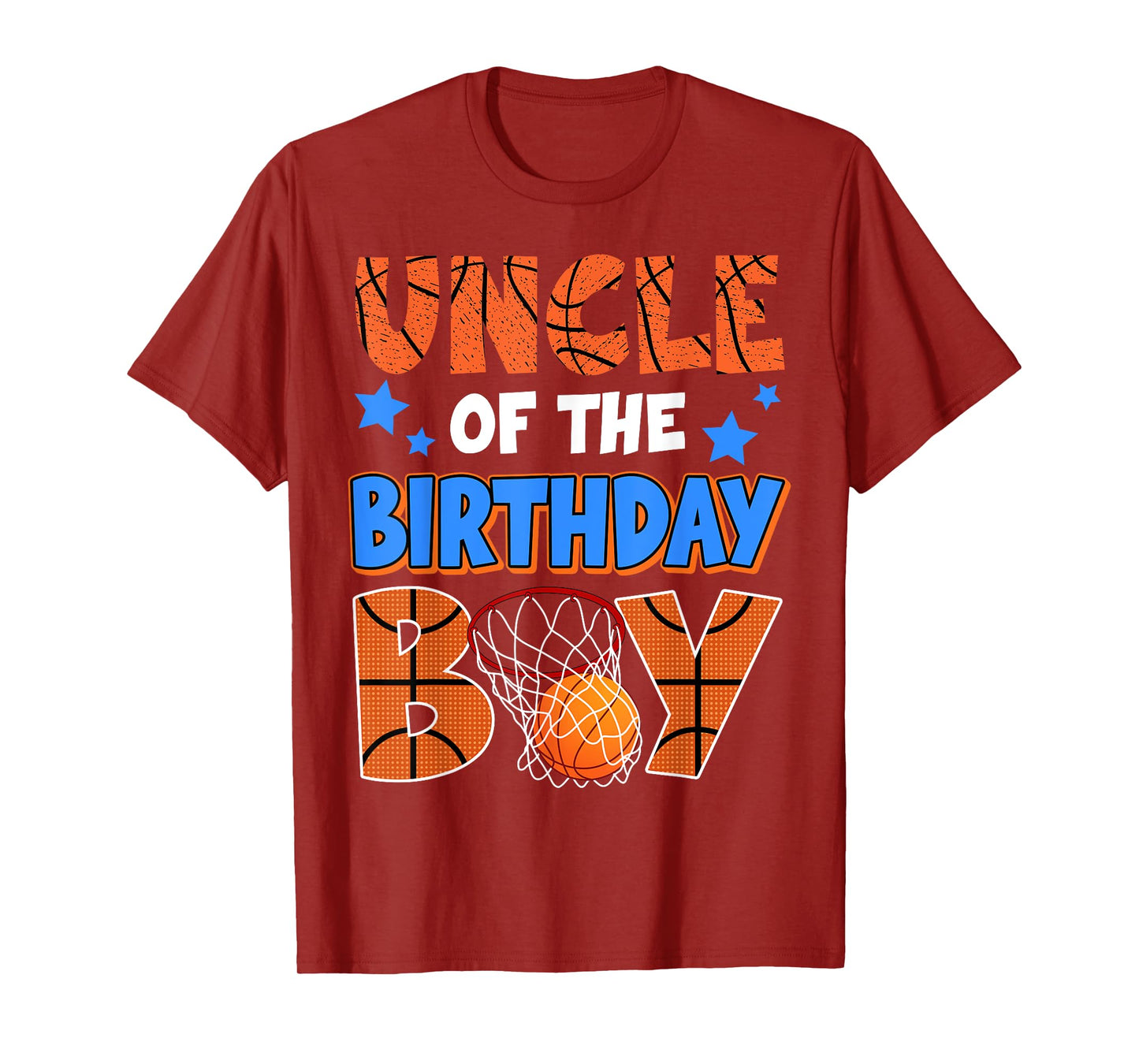 Basketball Uncle Of The Birthday Boy Family Matching T-Shirt