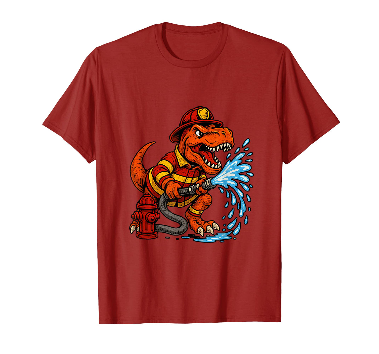 Funny Firefighter Art for Kids Toddlers Fireman Firefighter T-Shirt