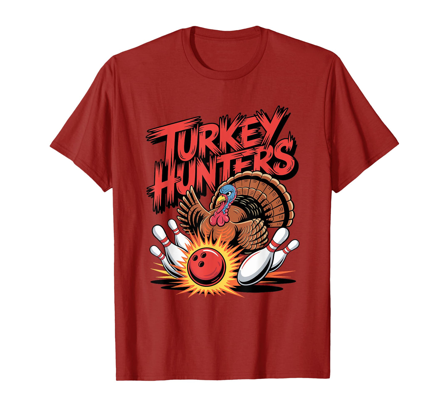 Turkey Hunters Mens Bowling T-Shirt