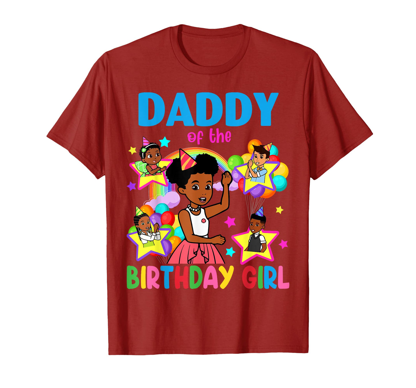 Daddy Of Birthday Girl Gracie Birthday Dolls Girl Party T-Shirt