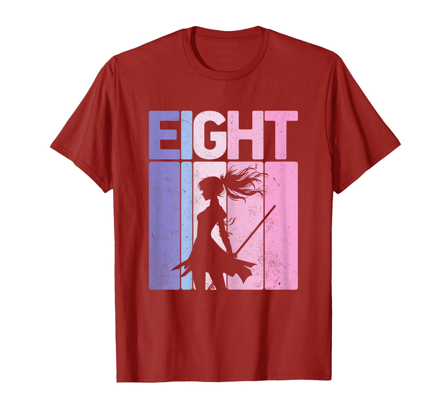 Eight Years Old Martial Arts Ninja 8th Birthday Party Girls T-Shirt