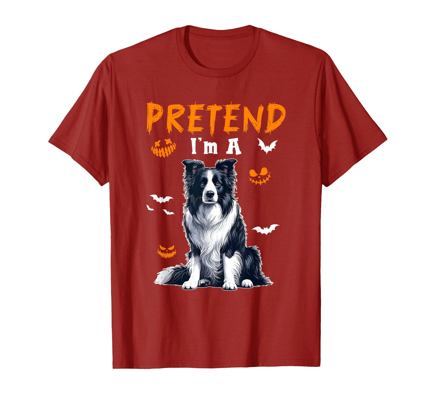 Pretend I'm A Border Collie Halloween Costume Owner Kids T-Shirt