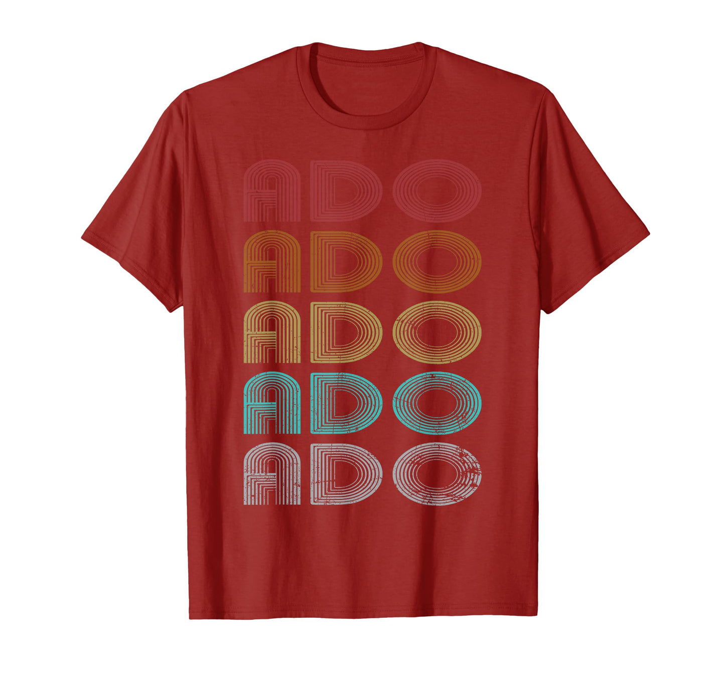 Ado Family Name I Love Ado Personalized Vintage T-Shirt