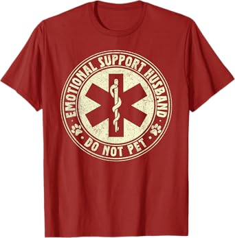 Emotional Support Husband Do Not Pet T-Shirt