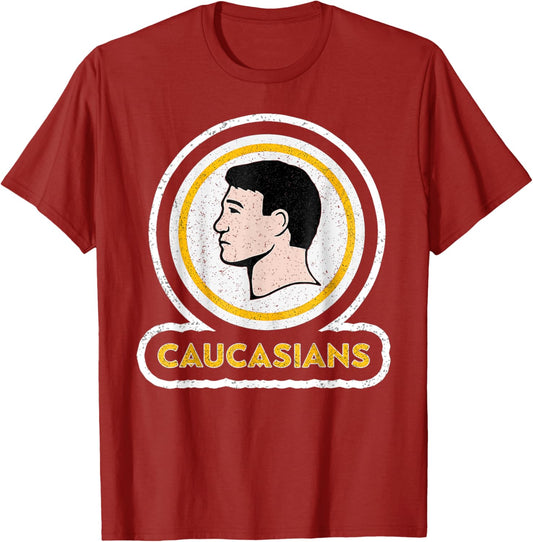Caucasians Funny Vintage Caucasians Pride T-Shirt