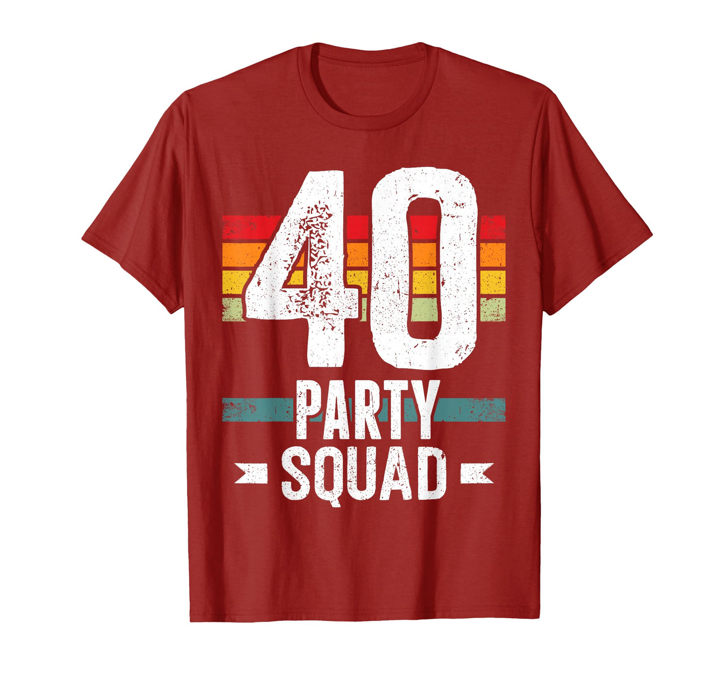 40 Birthday 40 Party Crew Squad 40th Bday Group Birthday T-Shirt