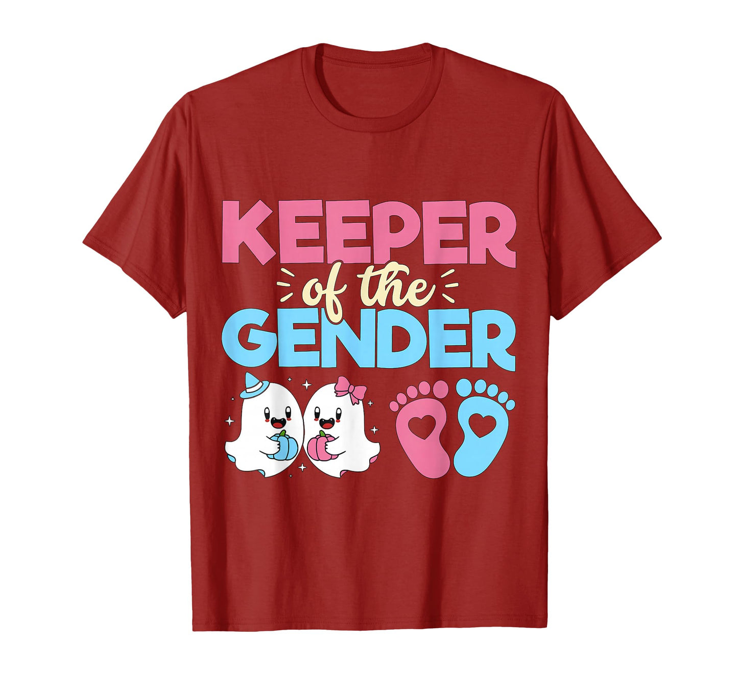 Keeper of The Gender Pumpkin Halloween Baby Gender Reveal T-Shirt
