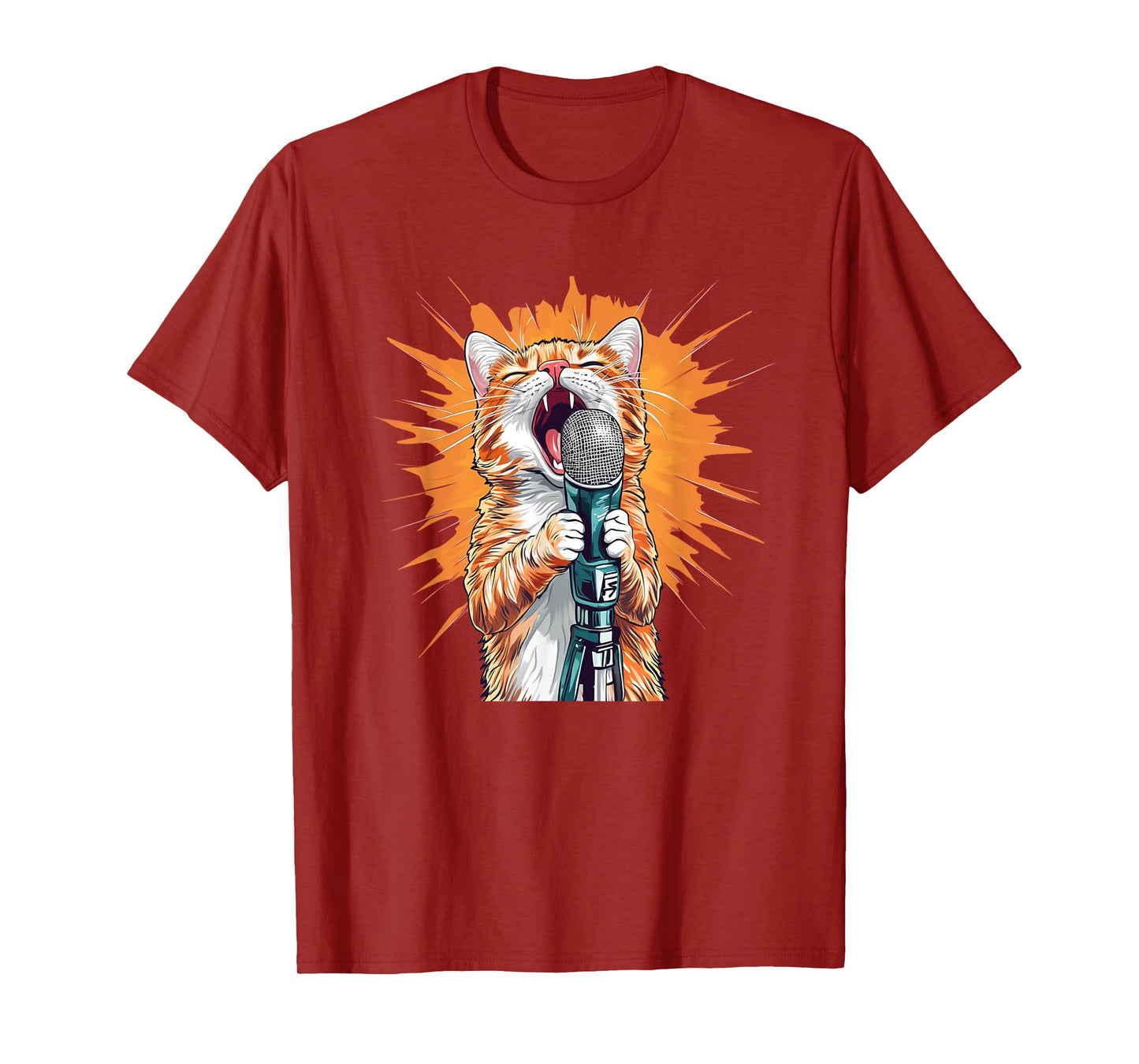 Awesome Karaoke Outfit with Singing Cat T-Shirt