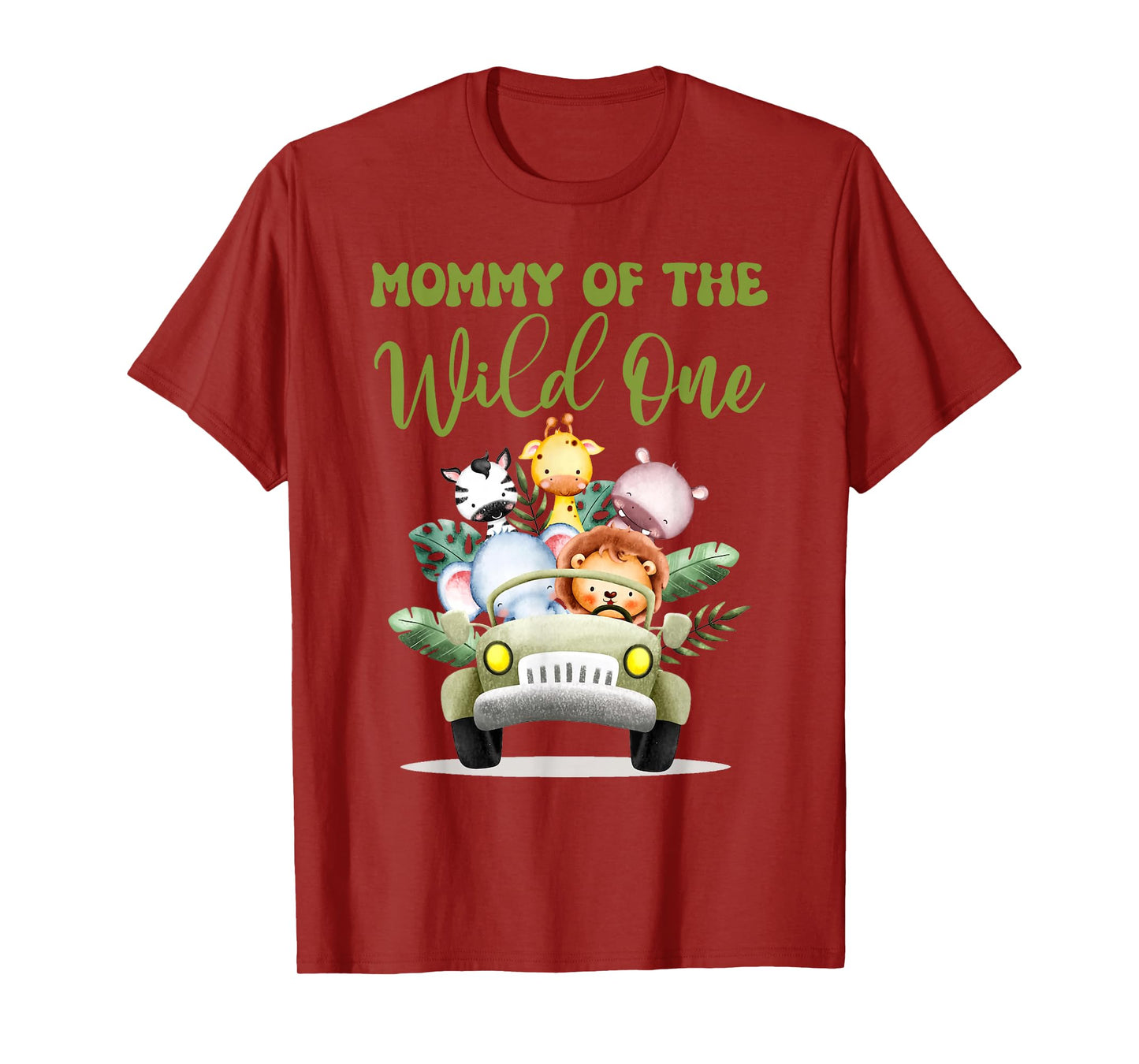 Mommy Of The Wild One 1st Birthday Safari Family Matching T-Shirt