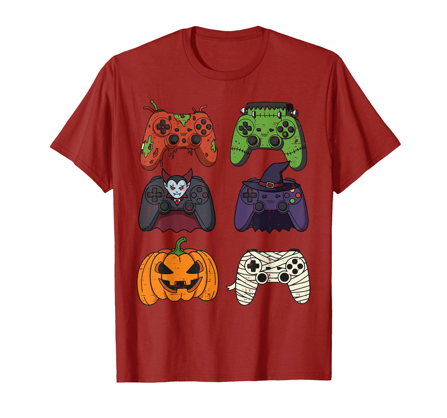 Halloween Gaming Controllers Gamer Costume Men Boys Kids T-Shirt