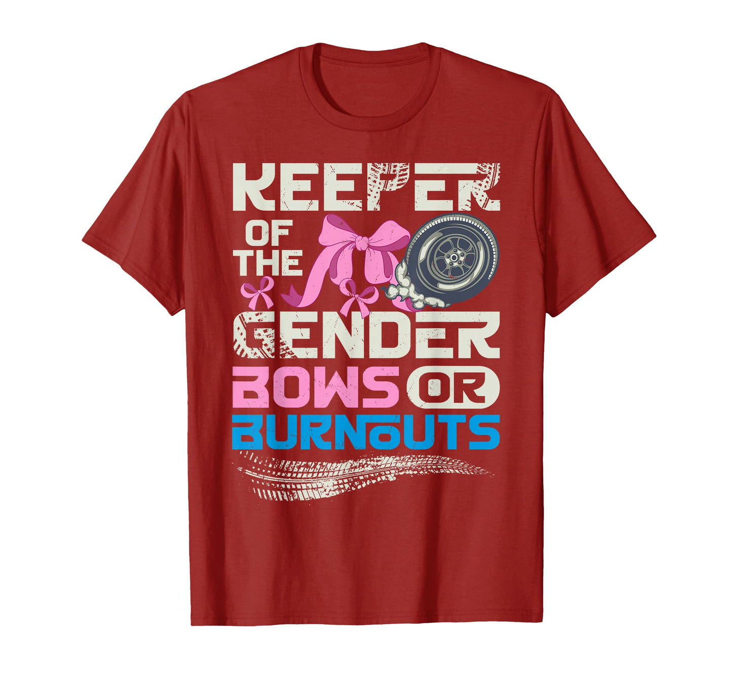 Keeper of the Gender Burnouts or Bows Gender Reveal Party T-Shirt