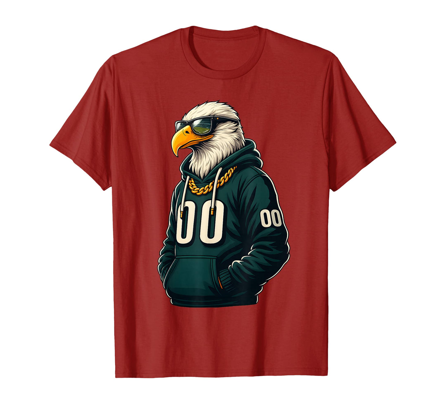 Bald Face Eagle with Sunglasses Women Men Kids Funny Tees T-Shirt