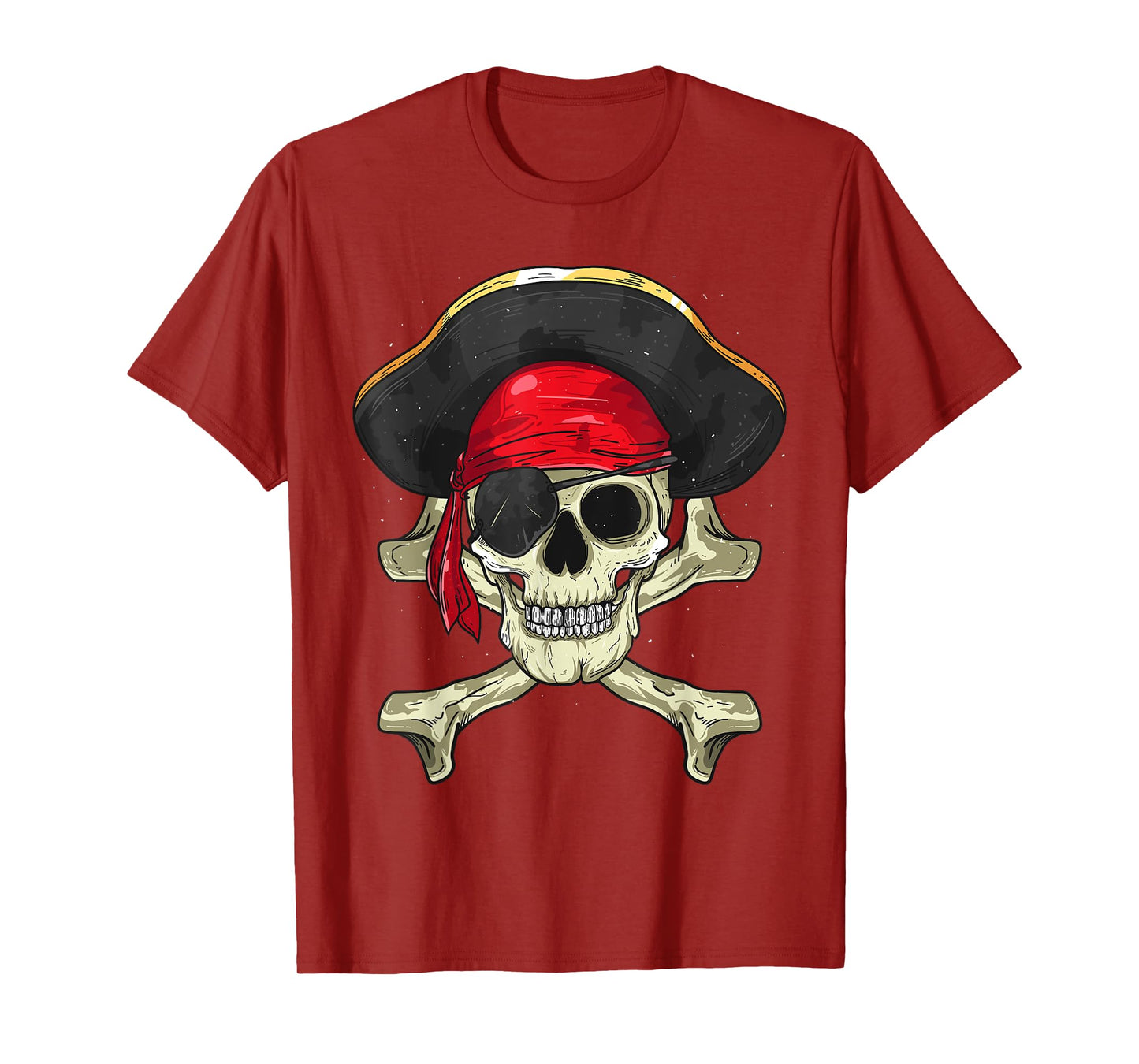 Skull & Crossbones Pirate Halloween Costume Buccaneer Gifts T-Shirt