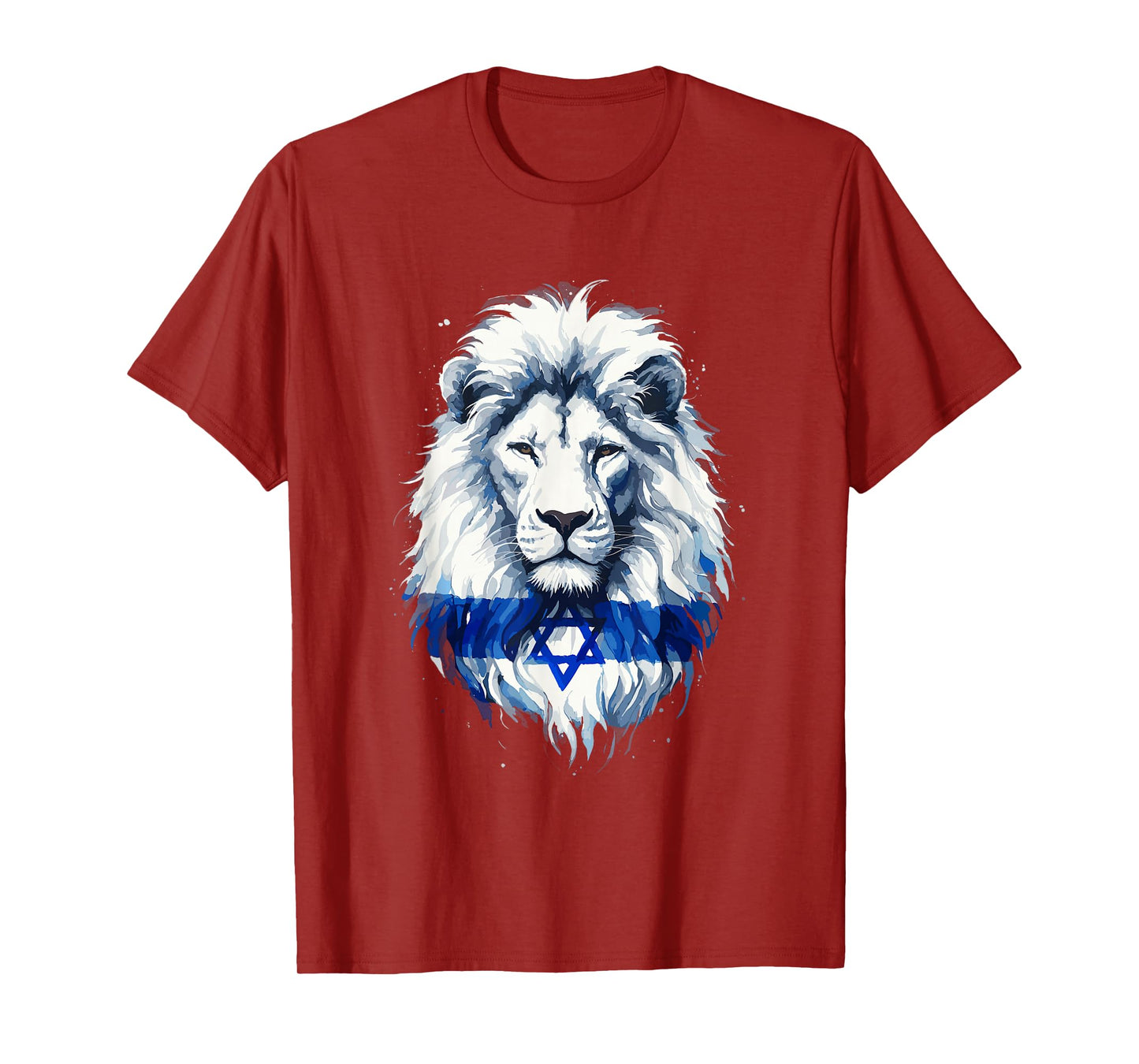 Jewish Israel Flag Lion David Star Yisrael Proud Israelites T-Shirt