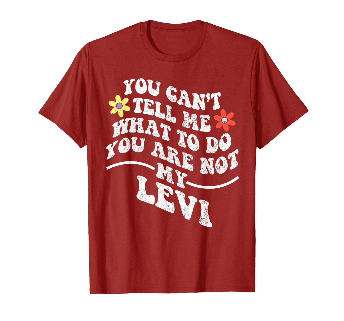 Groovy You Can't Tell Me What to Do You are Not My LEVI T-Shirt