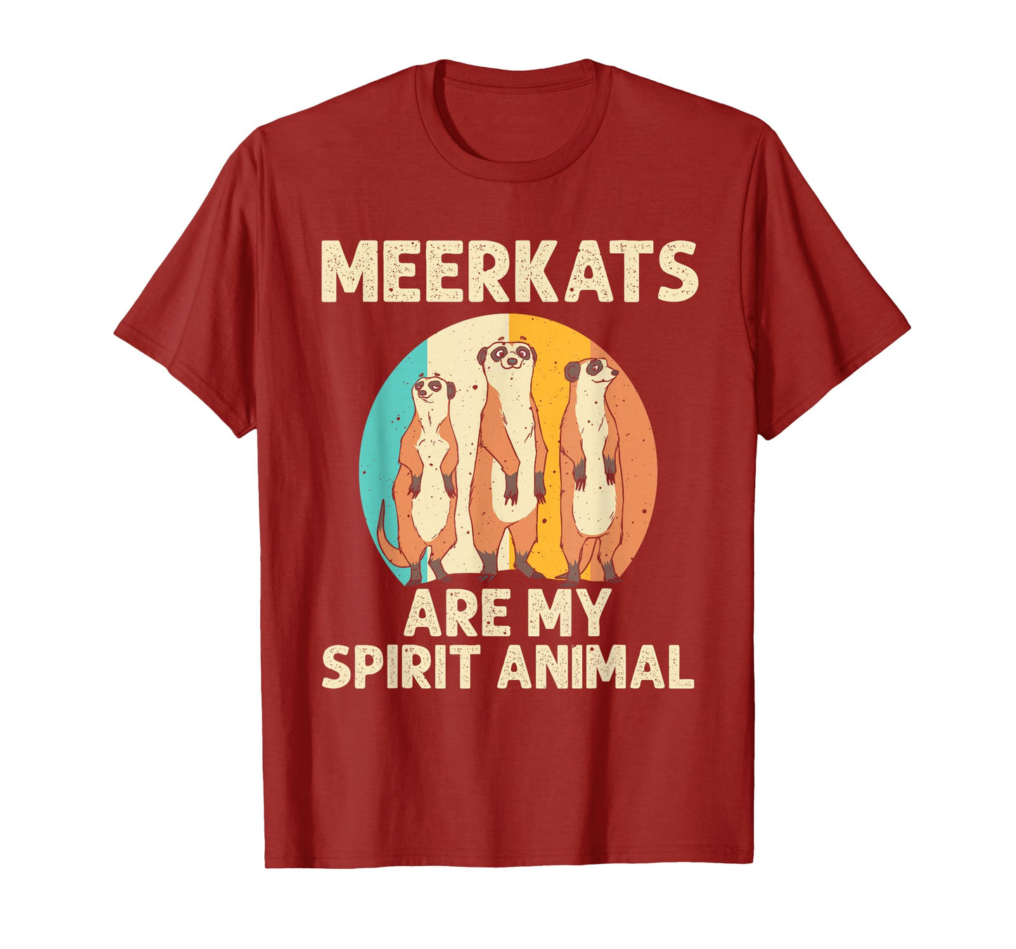 Meerkat Art for Men Women Kids Zoo Safari Animal Meerkat T-Shirt