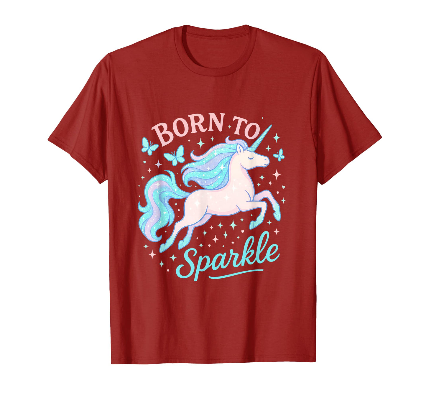 Born to Sparkle T-Shirt | Unicorn Tshirt Tee T-Shirt