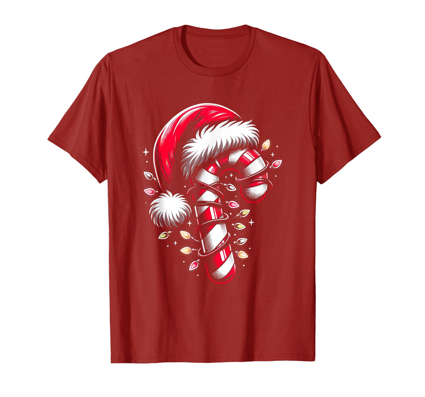 Candy Cane Crew Christmas Lights Family Matching Xmas T-Shirt