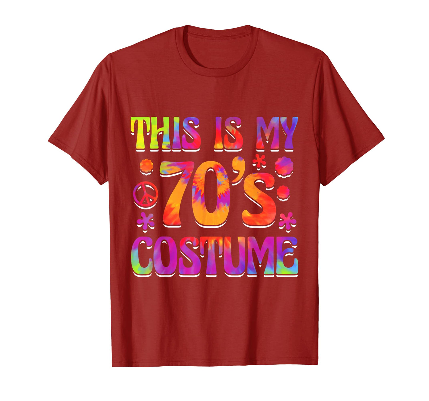 This Is My 70's Costume Seventies Theme Party Hippie Vibes T-Shirt