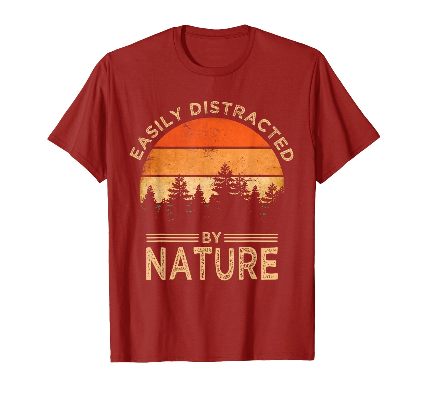Easily Distracted By Nature Vintage Funny Nature T-Shirt
