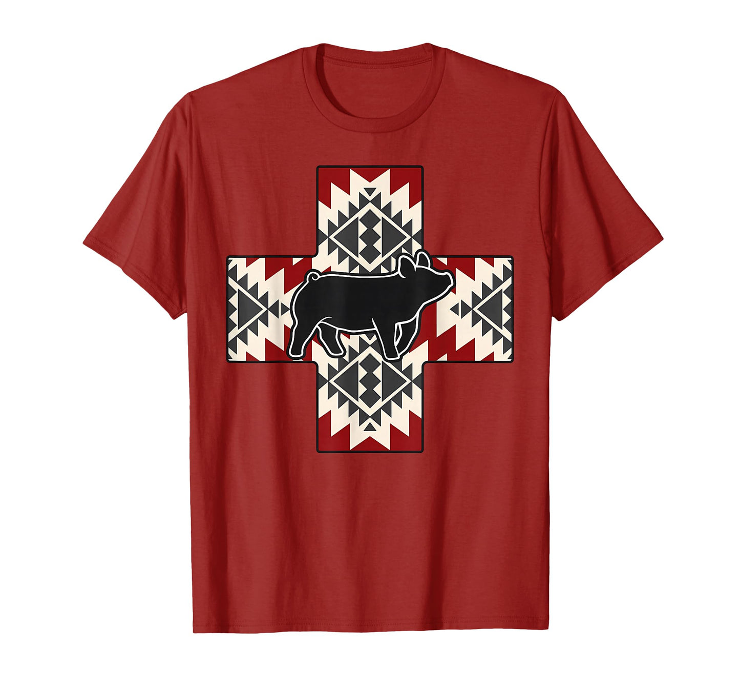 Aztec Show Pig Livestock Pig Breeder Stock Show Mom Pig T-Shirt