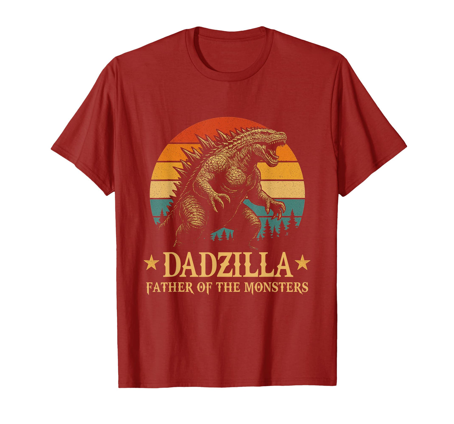 Dadzilla-Father Of The Monsters Funny Dad Father's Day T-Shirt