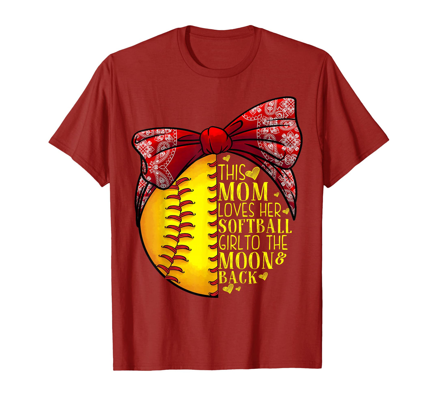 Funny Softball Gift Mom Women Pitcher Catcher Girls Lovers T-Shirt
