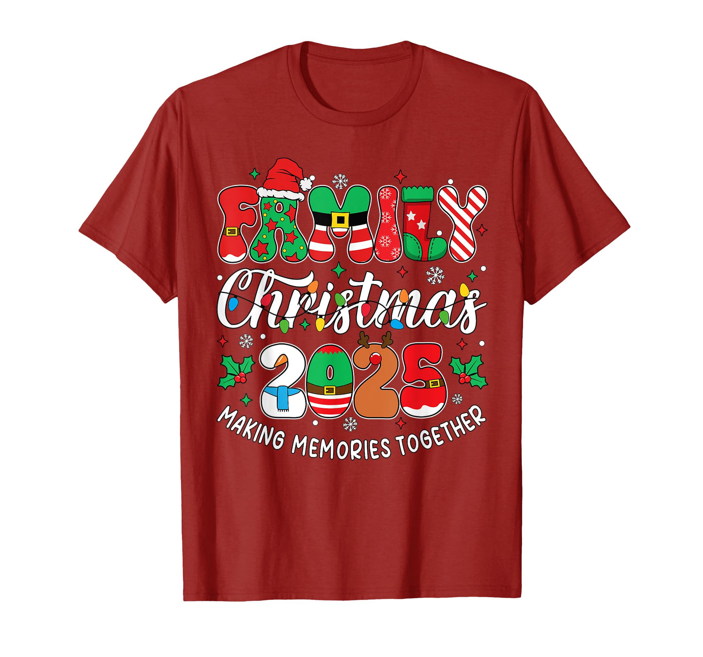 Family Christmas 2025 Matching Outfit Xmas Men Women Kids T-Shirt